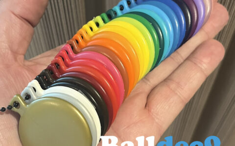 Ballonpilaren kleuren in gebruik